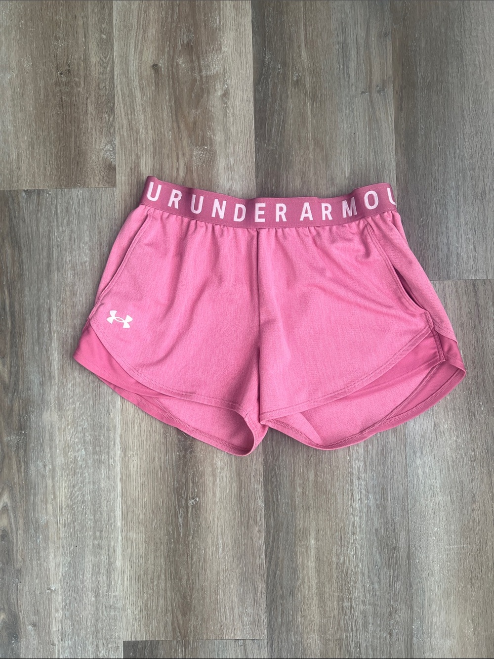 Under Armour Pink Women's Athletic Shorts with Pockets